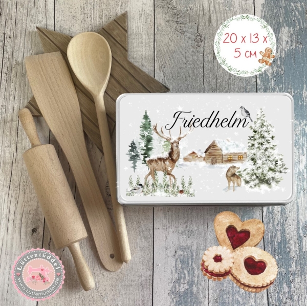 zuckersüße TEEDOSE KEKSDOSE Plätzchendose mit Name personalisiert  Tee Geburtstag Weihnachten Geschenke von Lüttentüddel®